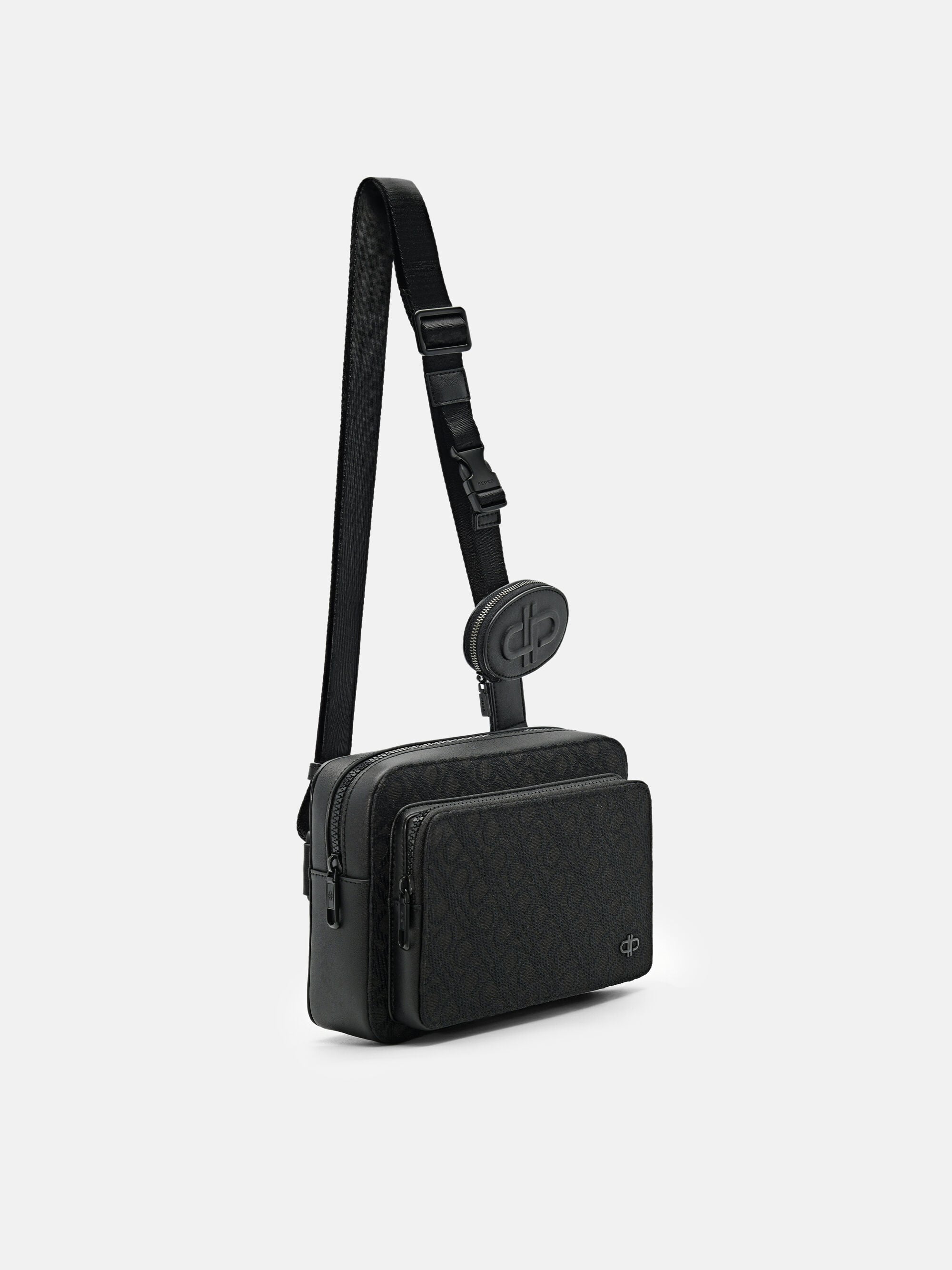 P.pedro oc pup ② Black Casper Crossbody Bag - PEDRO SG
