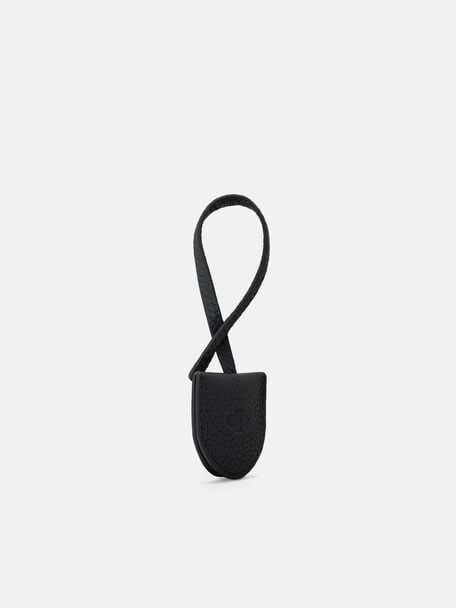 PEDRO Circular Clochette Key Charm, Black Tumble