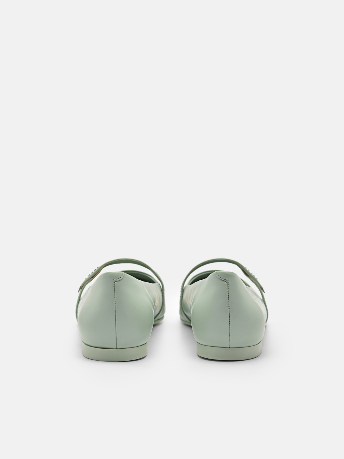 PEDRO Studio Amerie皮革瑪麗珍鞋, 浅绿色