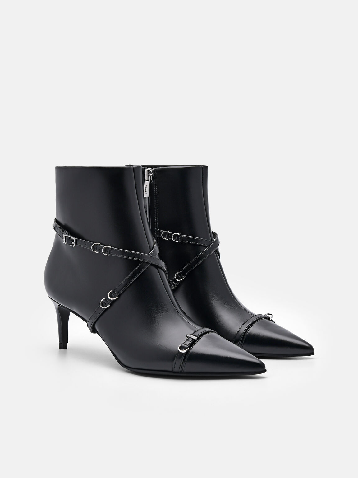 Mara Heel Boots, Black