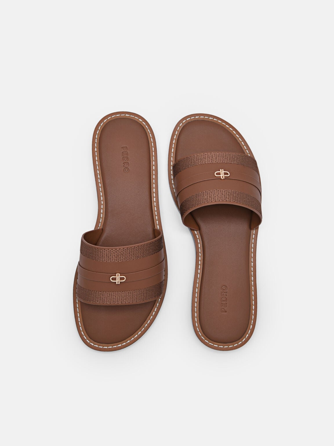 Slide Sandals, Brown