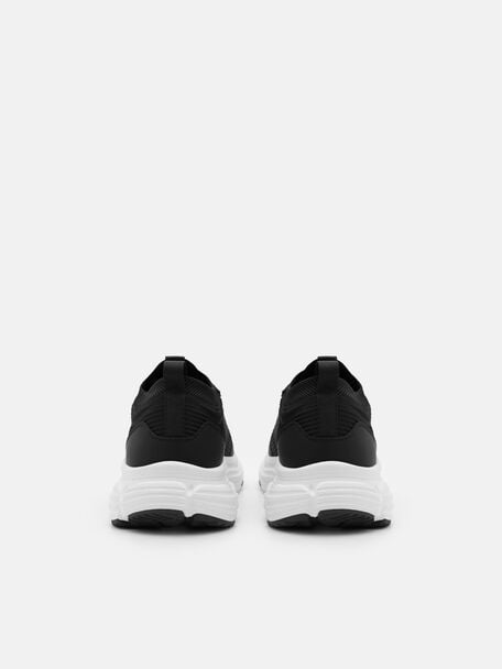 Nyx Knitted Sneakers, Black