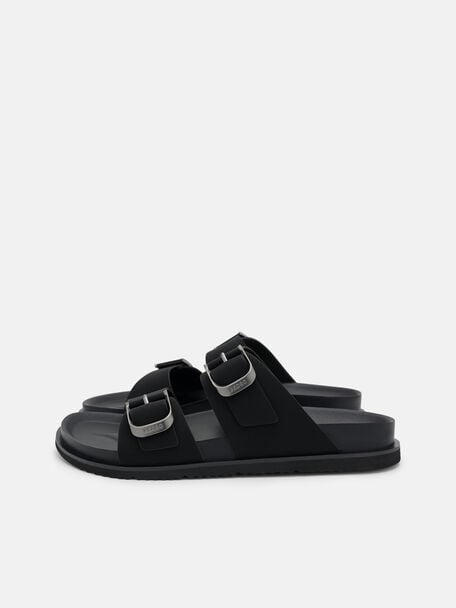 Men's Helix Slide Sandals, Black