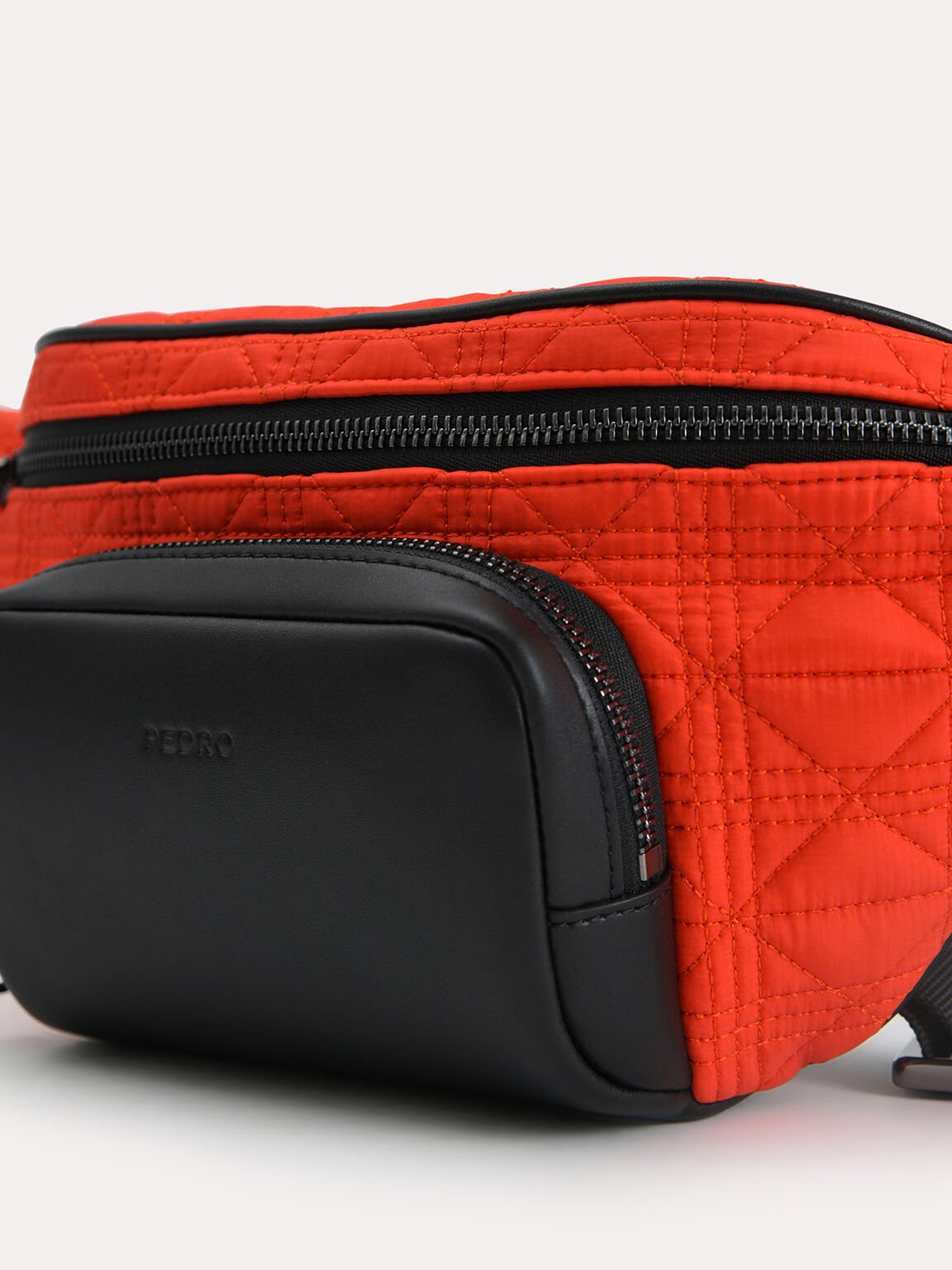 Quilted Sling Pouch, Orange