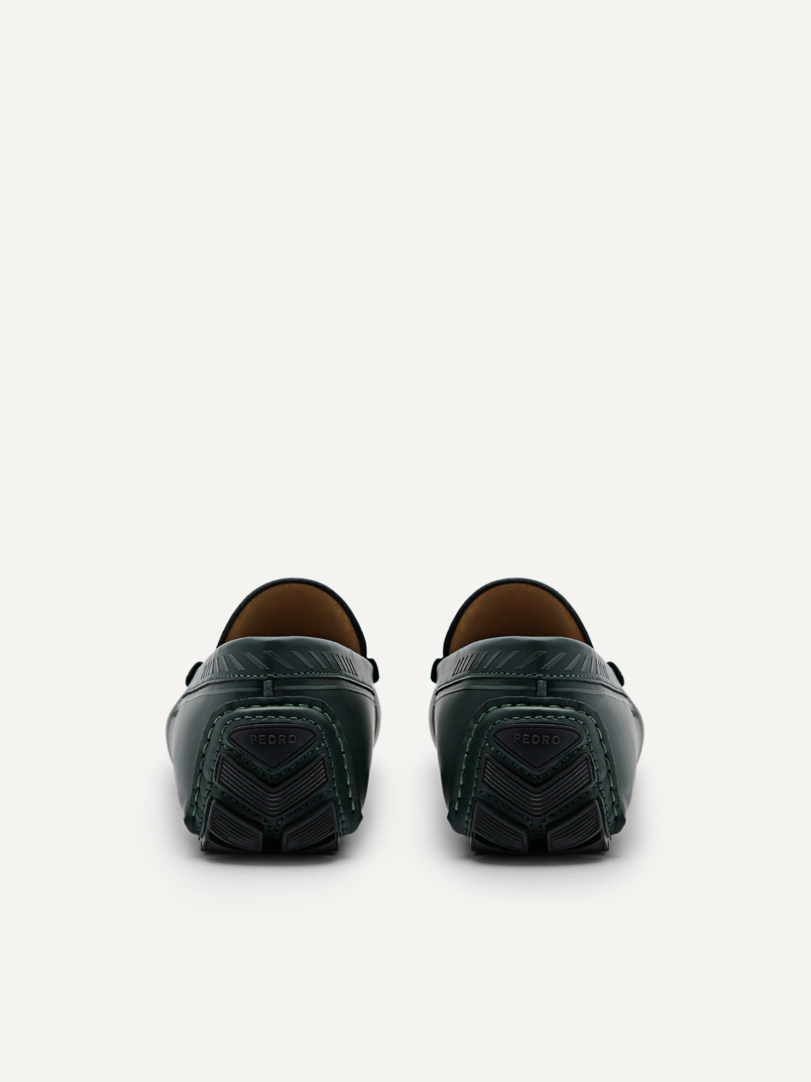 Leather Driving Shoes, Dark Green