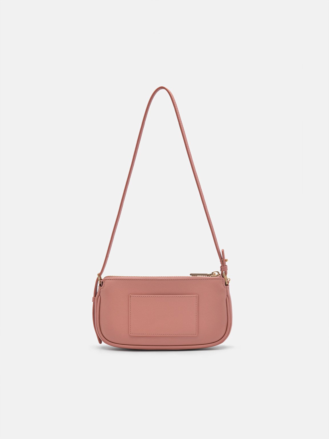 Maddy Leather Sling Pouch, Blush