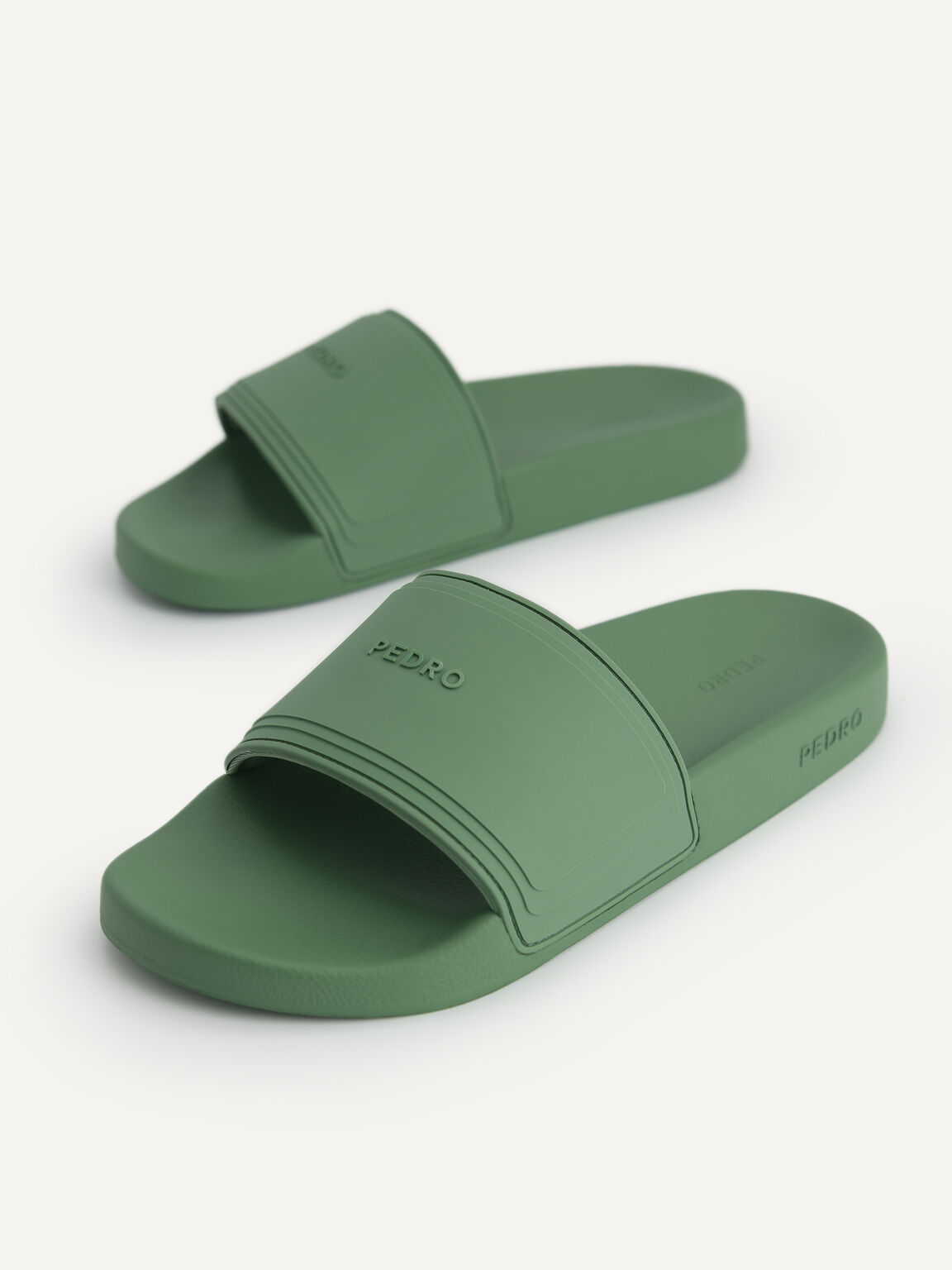 Casual Slides, Green, hi-res