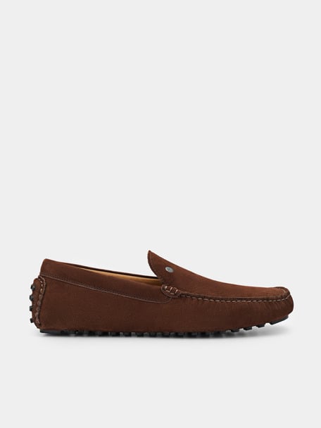 Oliver牛巴革莫卡辛鞋, 棕色