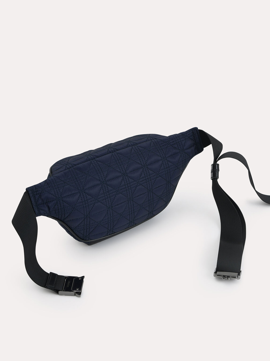 Quilted Sling Pouch, Navy