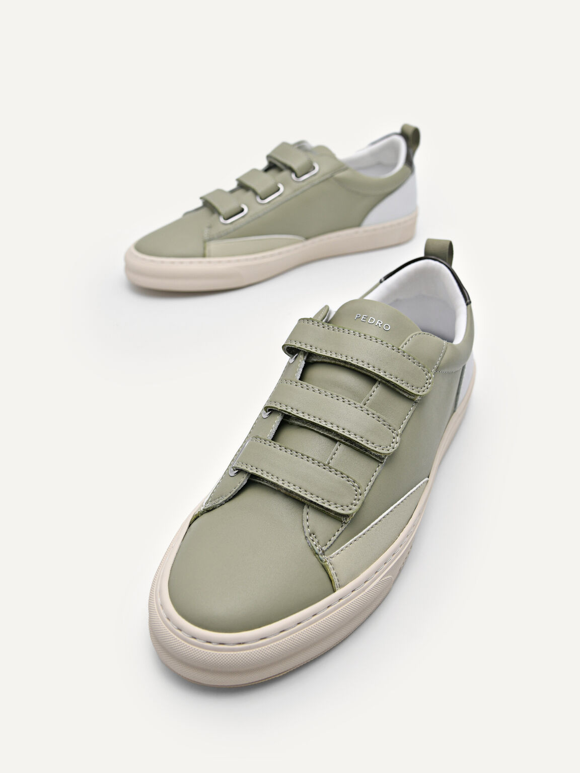Ridge Velcro Strap Sneakers, Olive