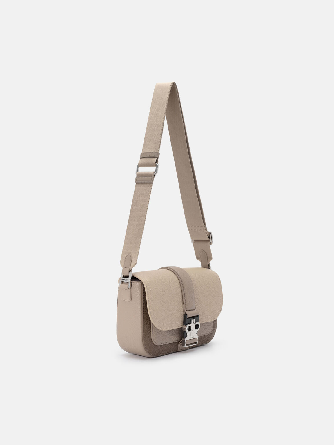 Tex Leather Crossbody Bag, Multi Tumble