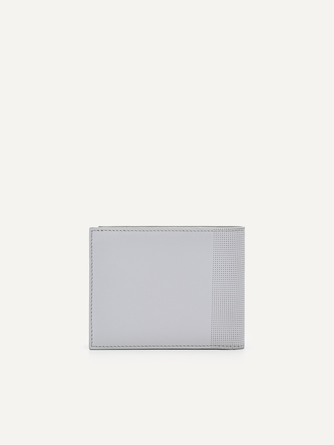 Oliver Leather Bi-Fold Wallet with Insert, Light Grey