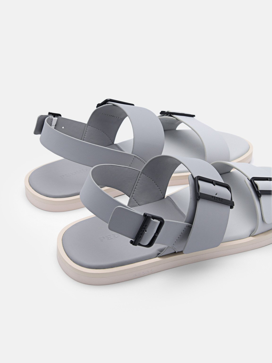 Ripley Backstrap Sandals, Grey