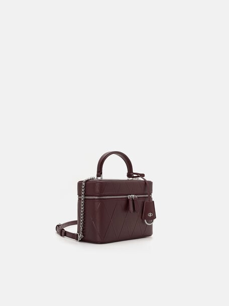 Ari Leather Shoulder Bag, Wine