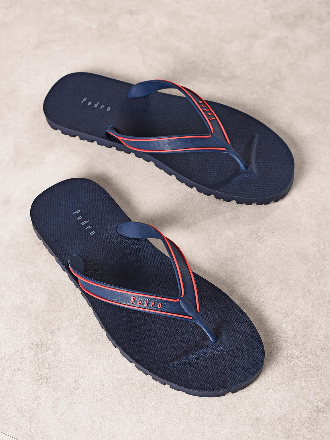Casual Thong Sandals, Navy