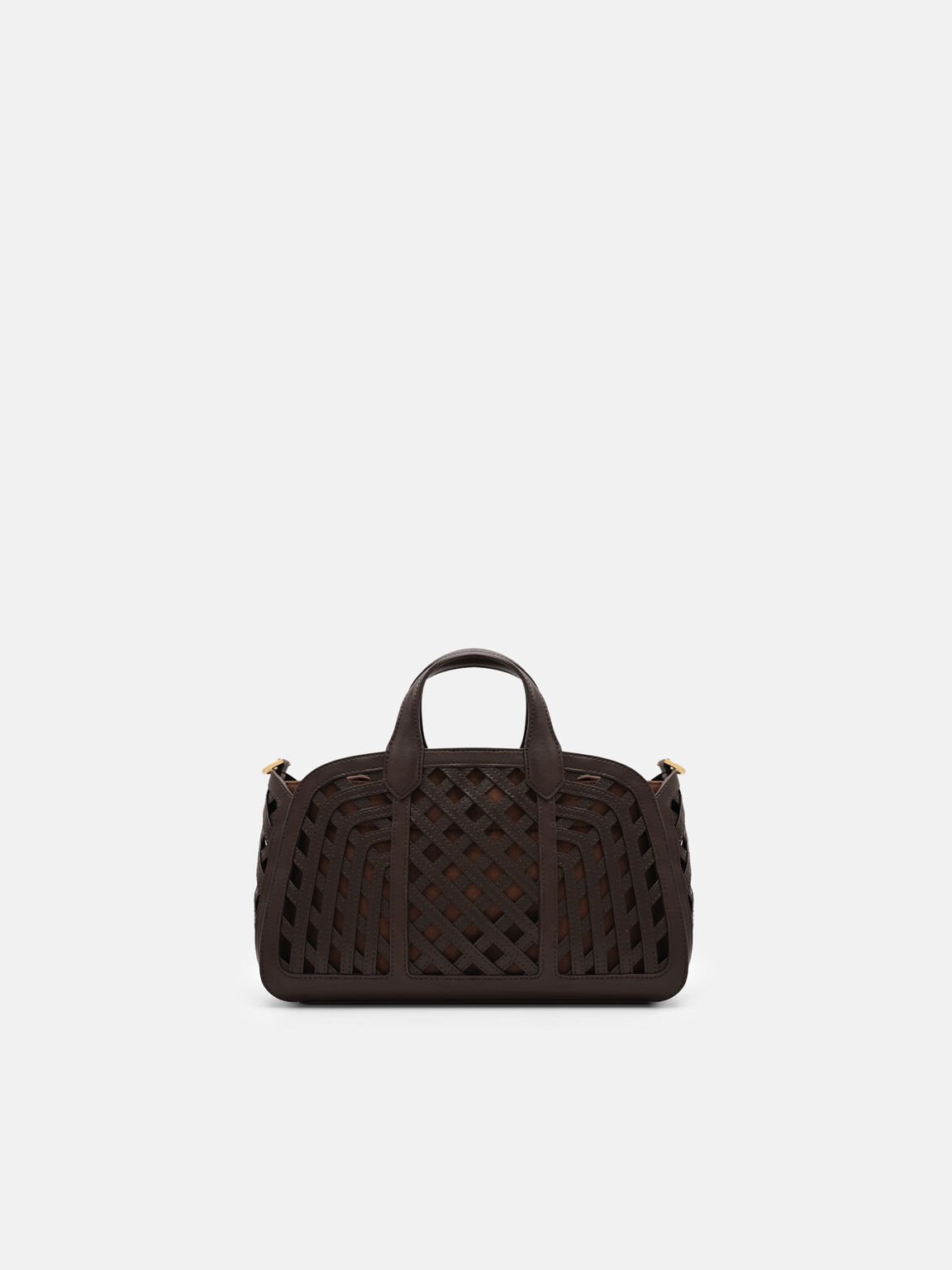 Orion Woven Tote Bag, Dark Brown