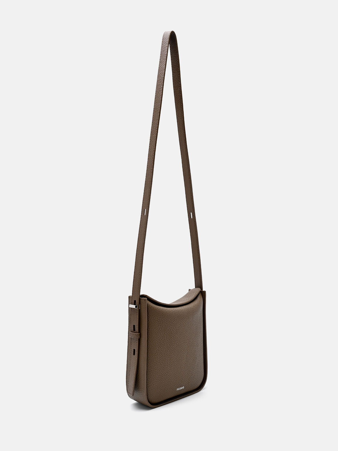 Demi Pouch, Dark Taupe Tumble
