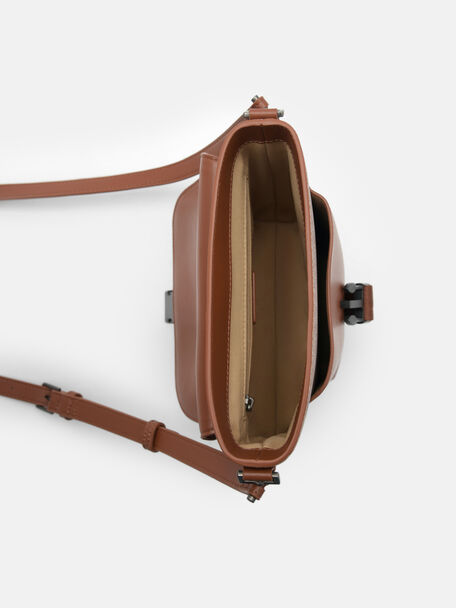 Reed Crossbody Bag, Cognac