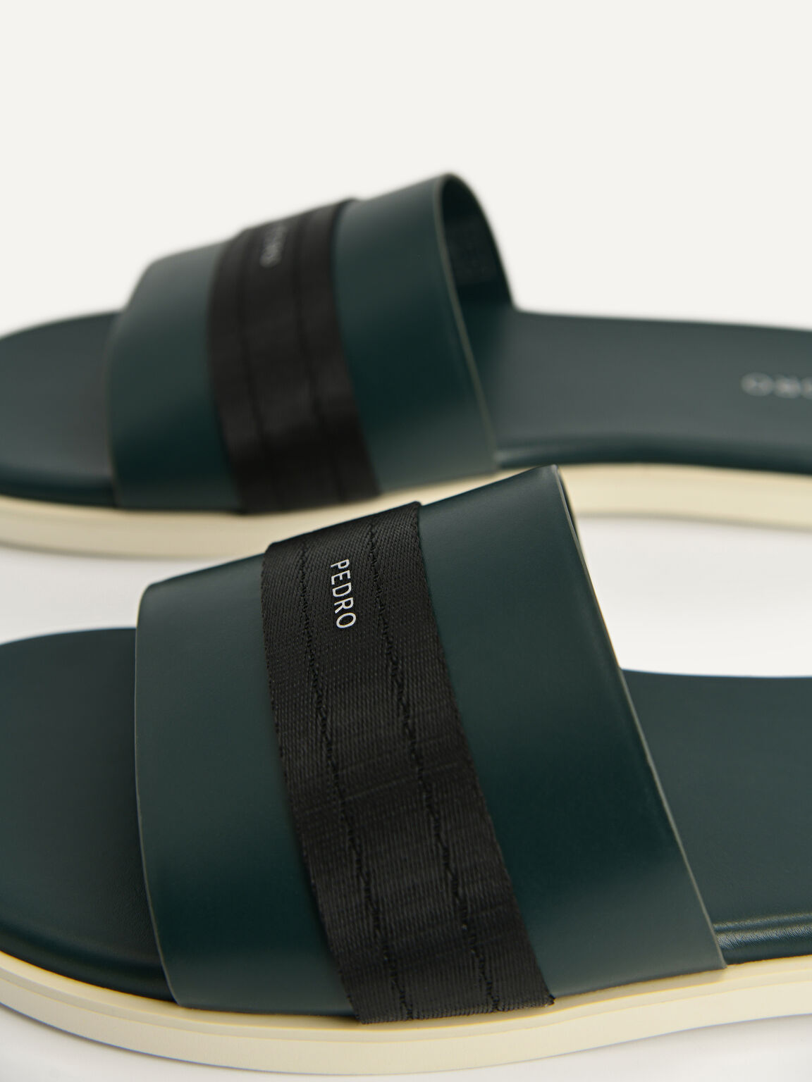 Slip-On Slides, Dark Green