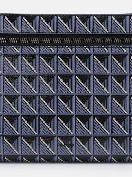 Bastian Axxis Clutch Bag, Blue Canvas