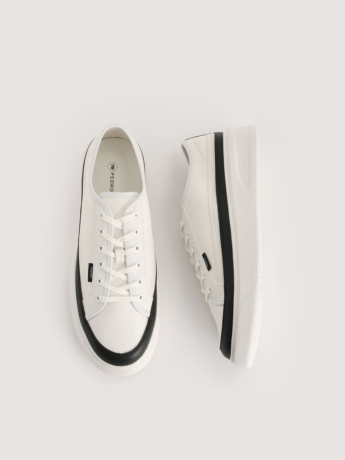 Sustainable Court Sneakers, Chalk