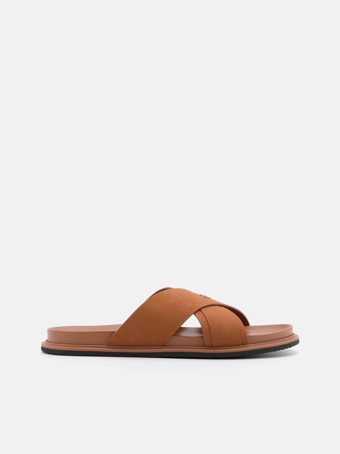 Cross Sandals, Cognac