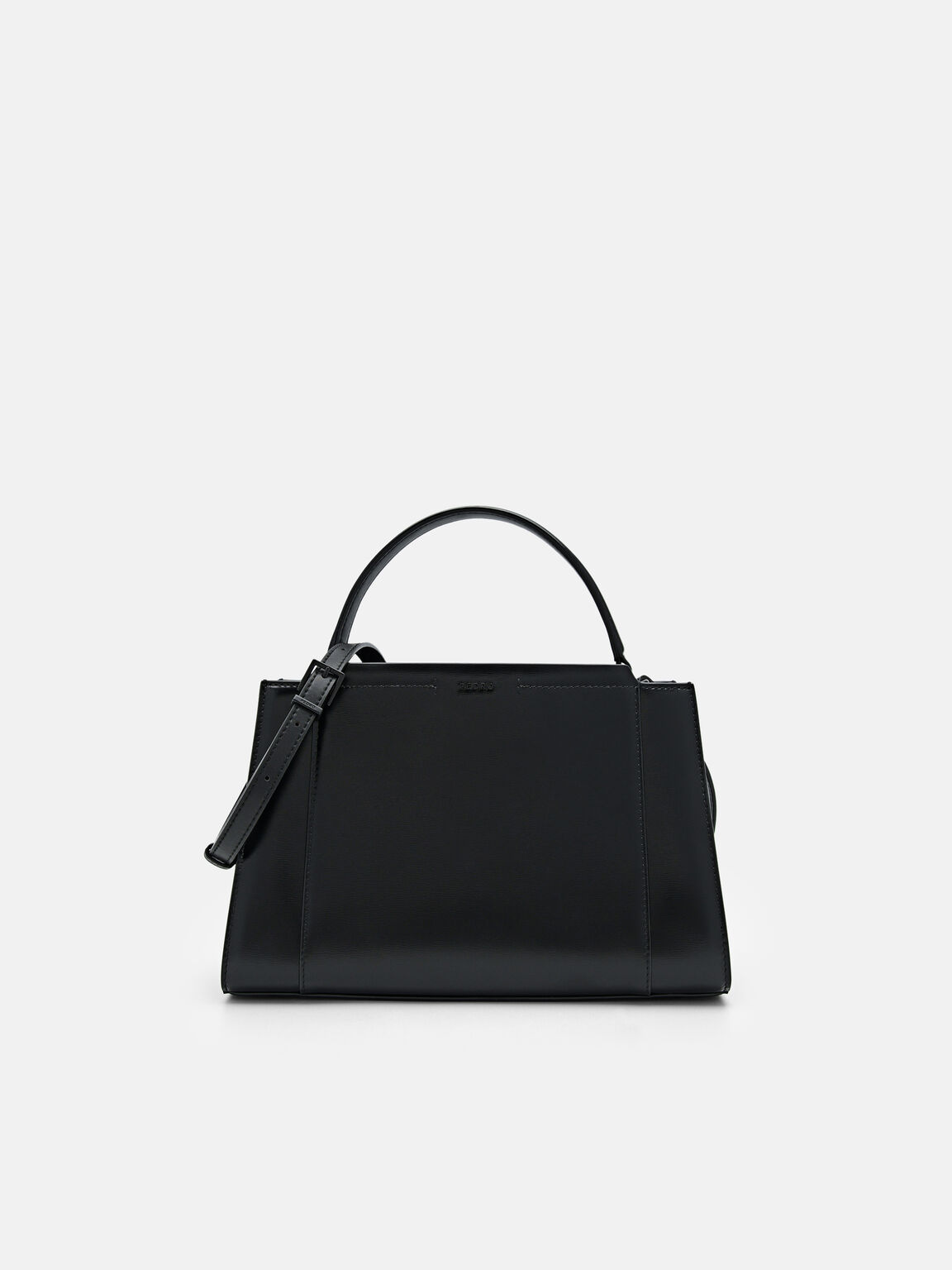 Black PEDRO Studio Ida Leather Handbag - PEDRO MY