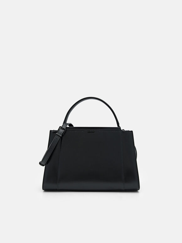 PEDRO Studio Ida Leather Handbag, Black