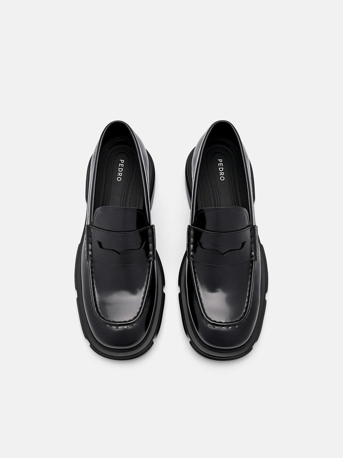 Ellis Leather Loafers, Black