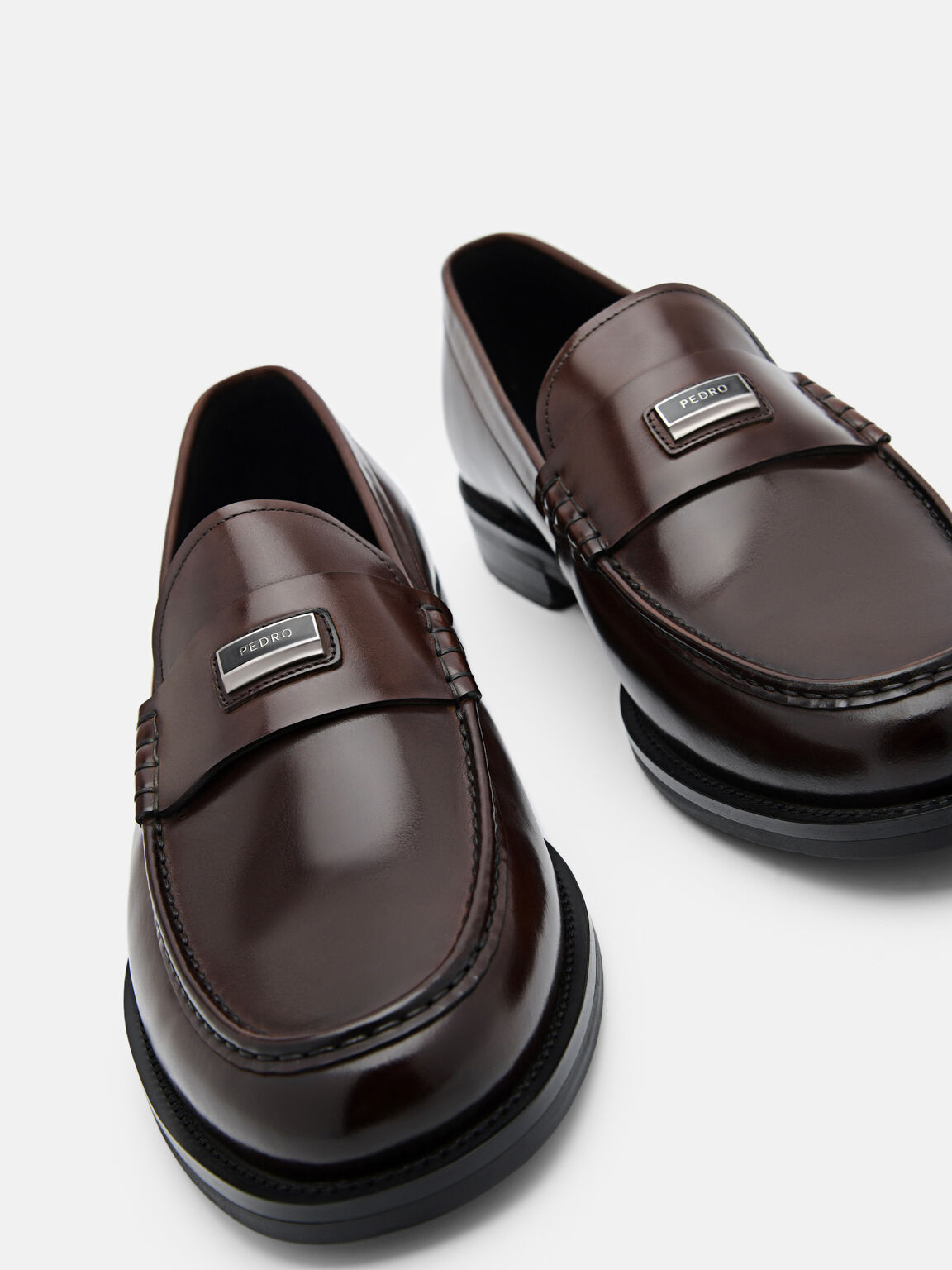 Brown Leather Loafers - PEDRO International