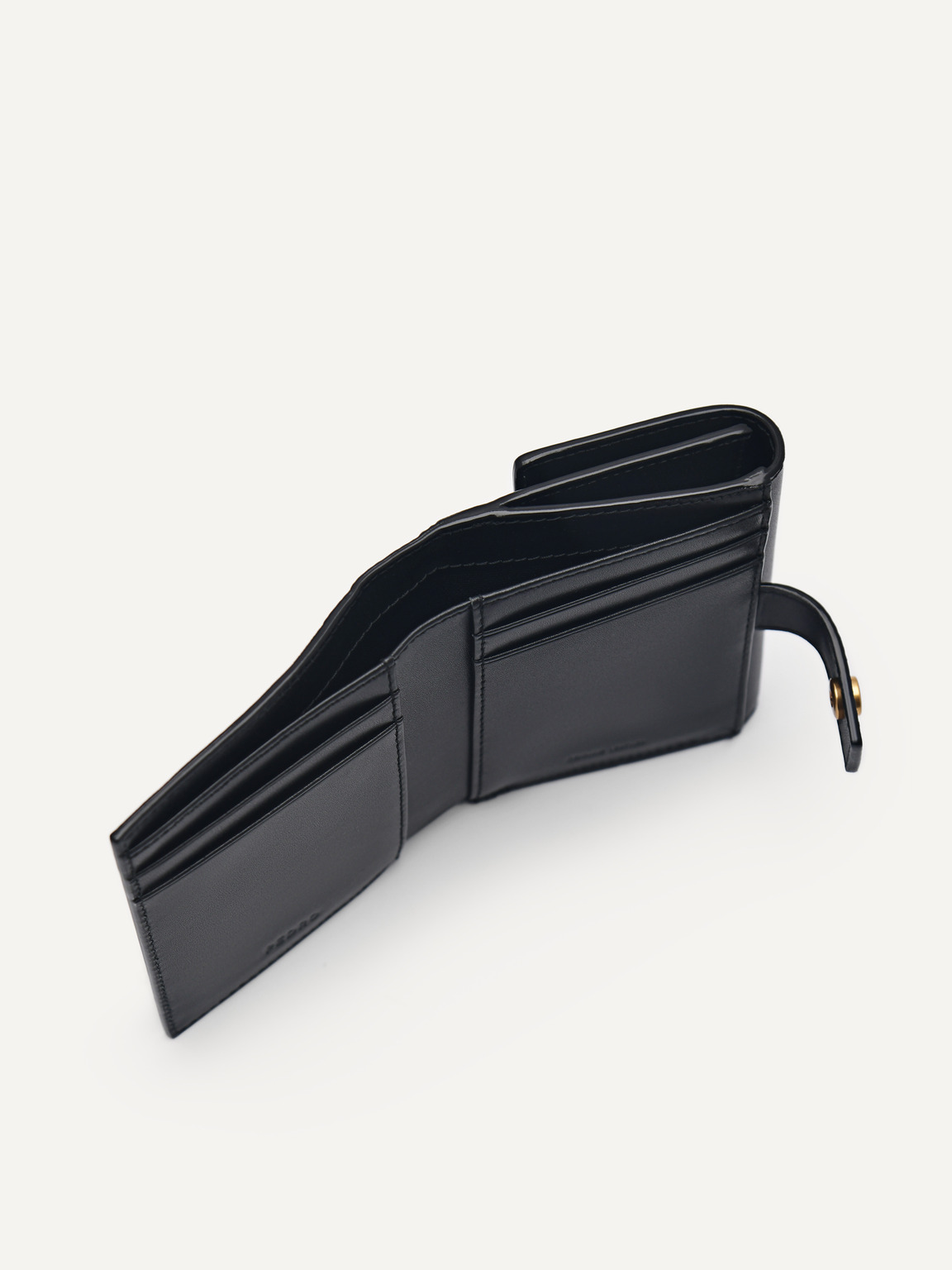 PEDRO Studio Leather Tri-Fold Wallet, Black