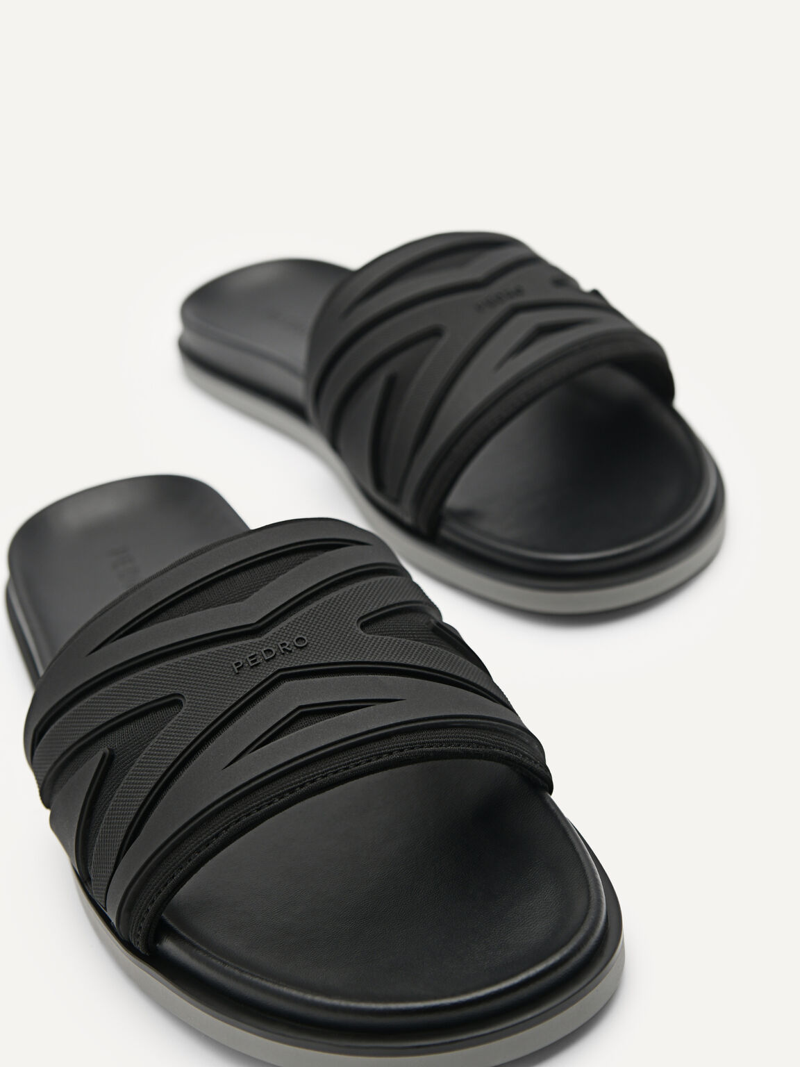 Nova Slide Sandals, Black