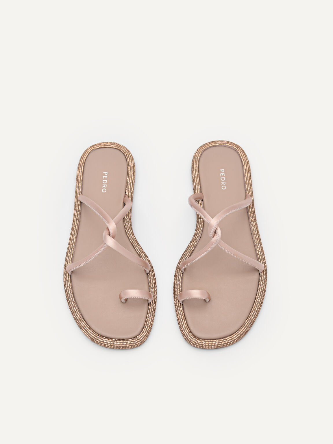 Rina Strappy Sandals, Nude