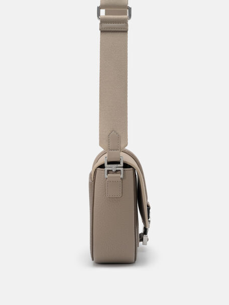 Tex Leather Crossbody Bag, Multi Tumble