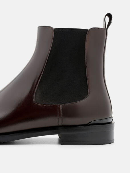 Chace Leather Chelsea Boots, Dark Brown