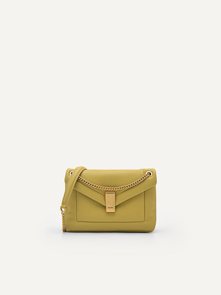 Pinto Mini Shoulder Envelope Bag, Mustard