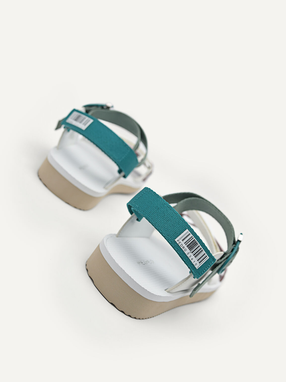 Nylon Strap Barcode Sports Sandals, Multi