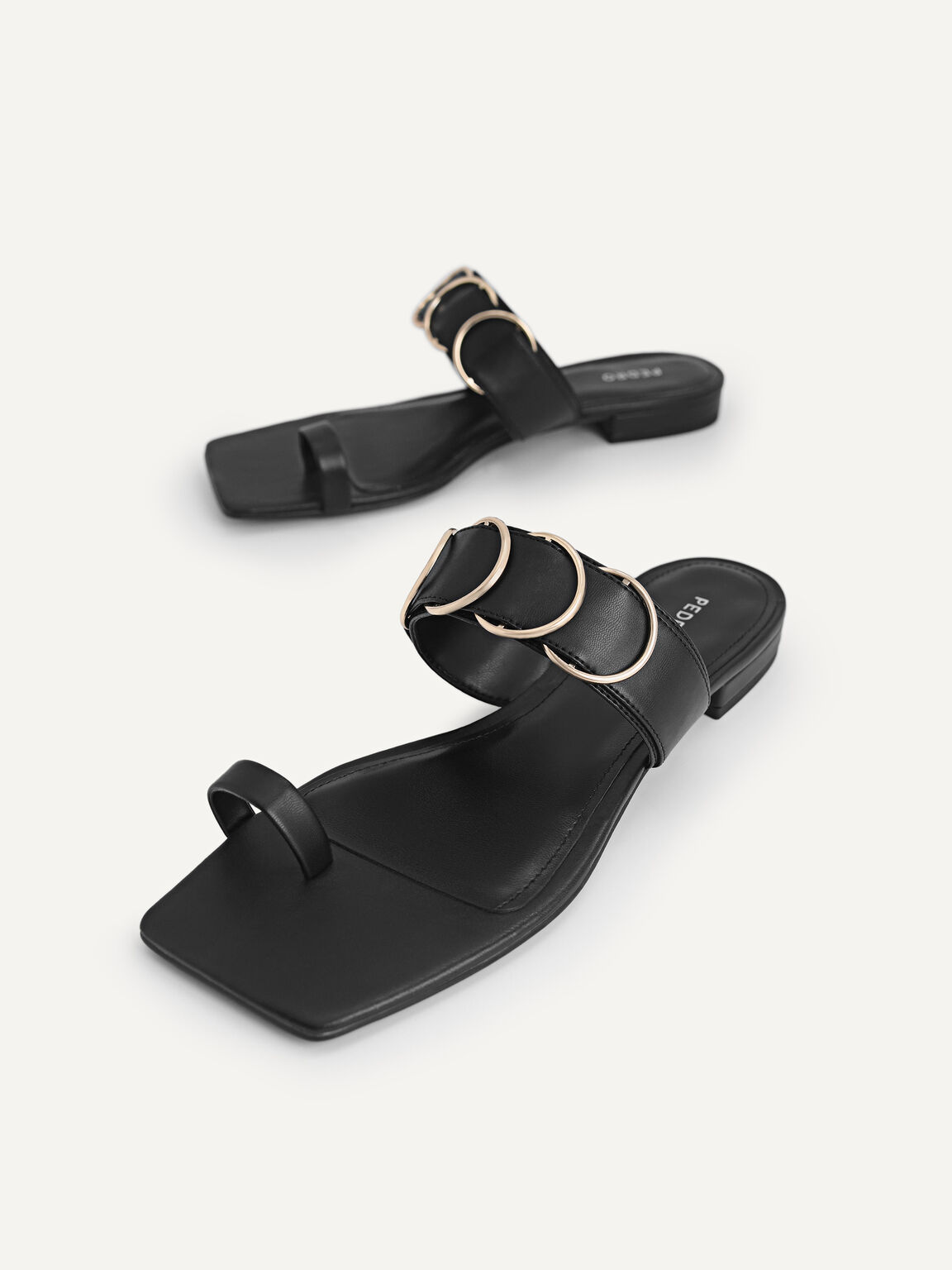 Toe Loop Sandals, Black, hi-res
