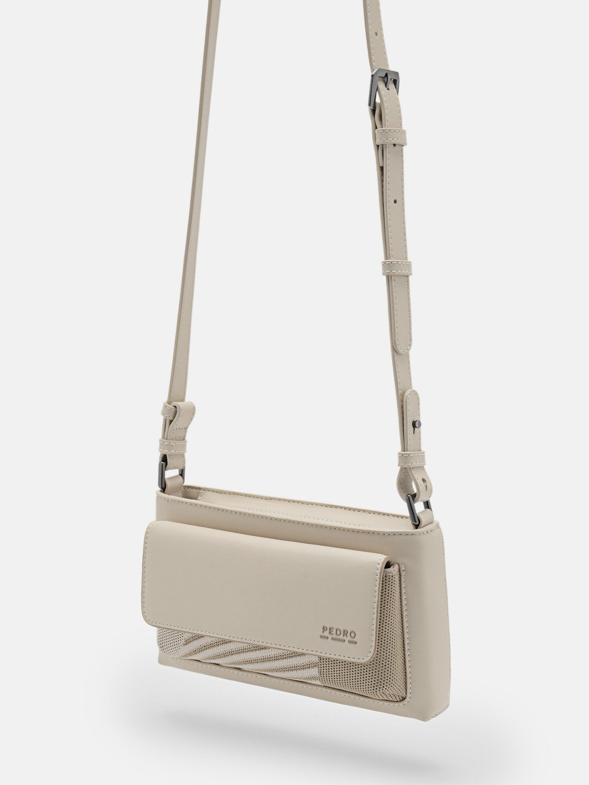 rePEDRO Recycled Leather Mini Sling Bag, Sand