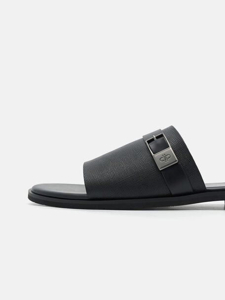 Slide Sandals, Black