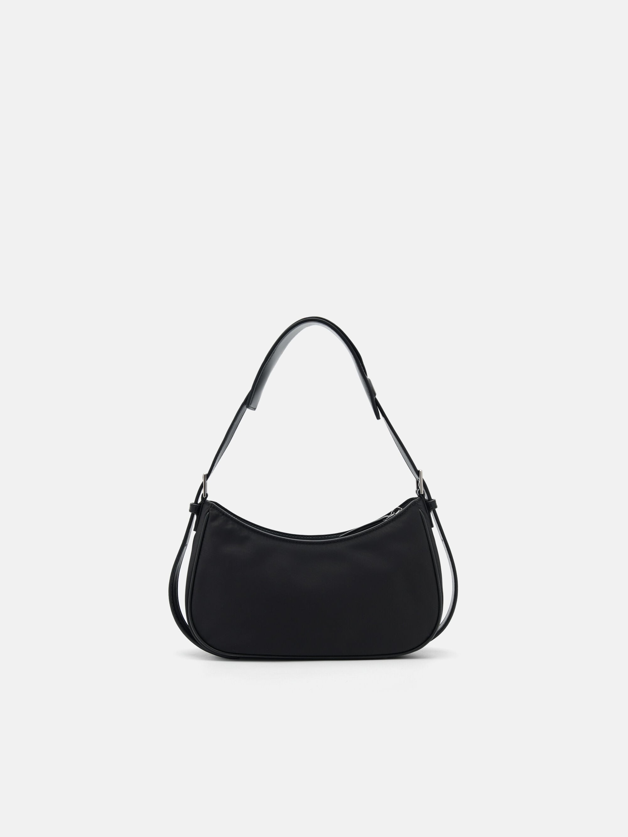 Black Helix Buckle Shoulder Bag - PEDRO US