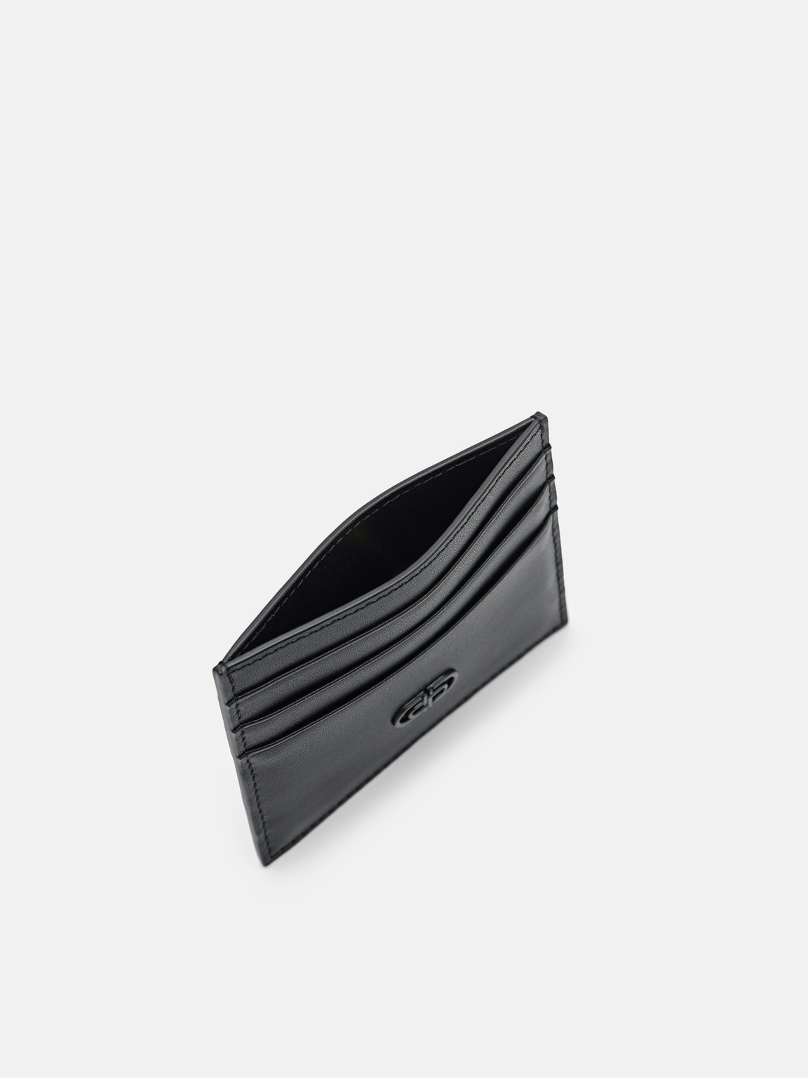 PEDRO Icon Leather Card Holder, Black