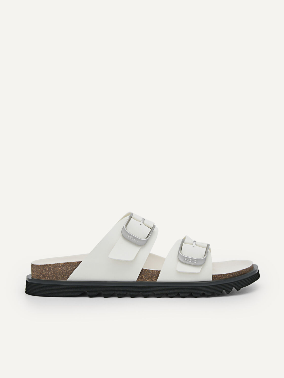 Helix Slide Sandals, White