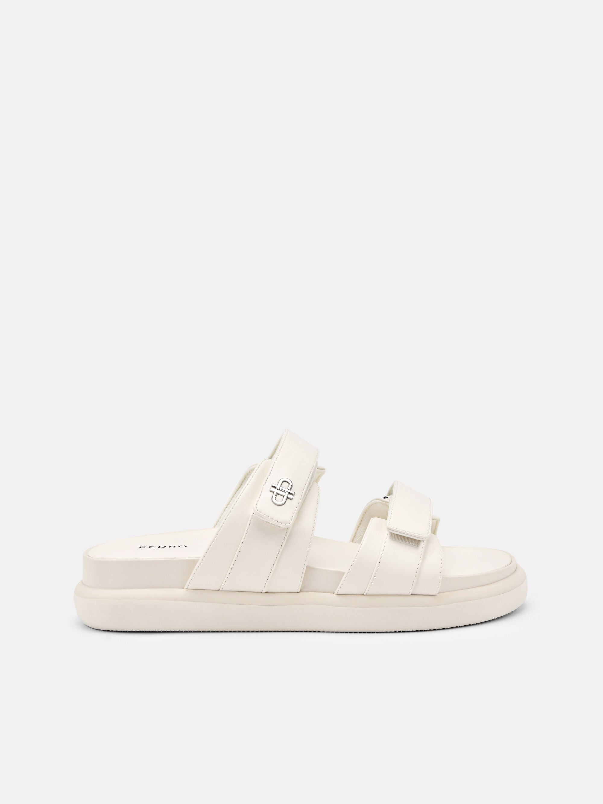 Chalk Velcro Slip-On Sandals - PEDRO US