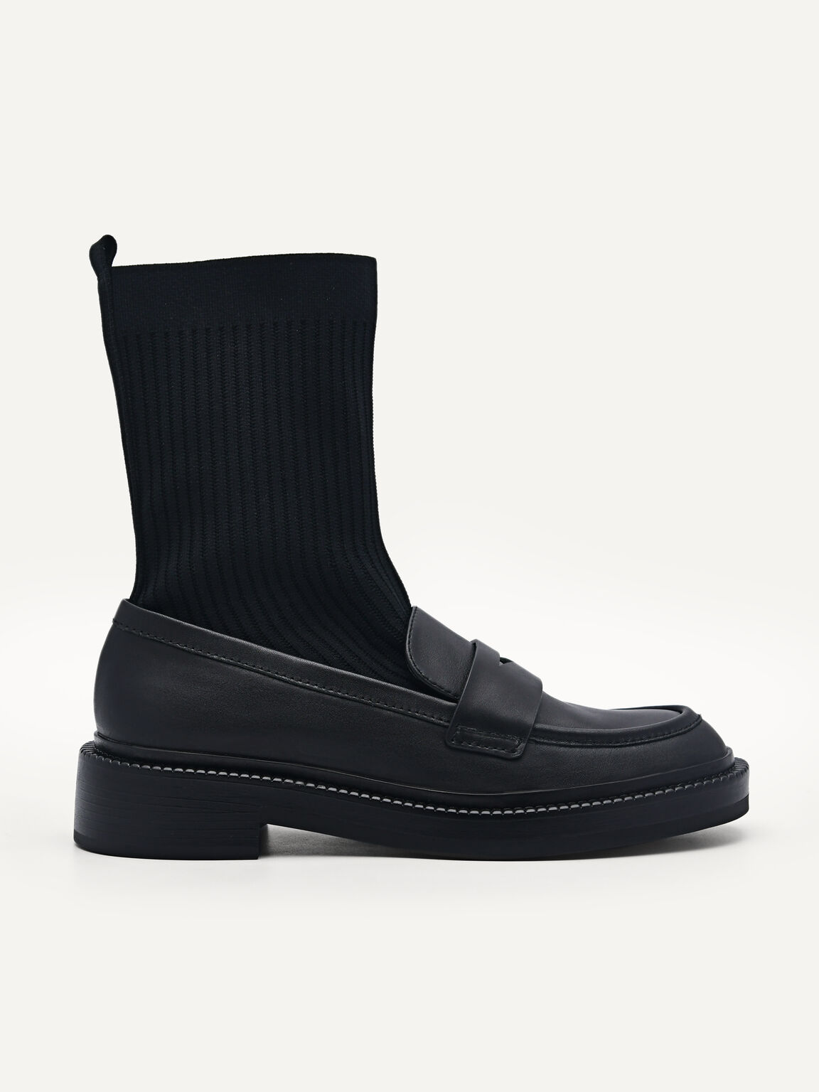 Leather Gropius Boots, Black