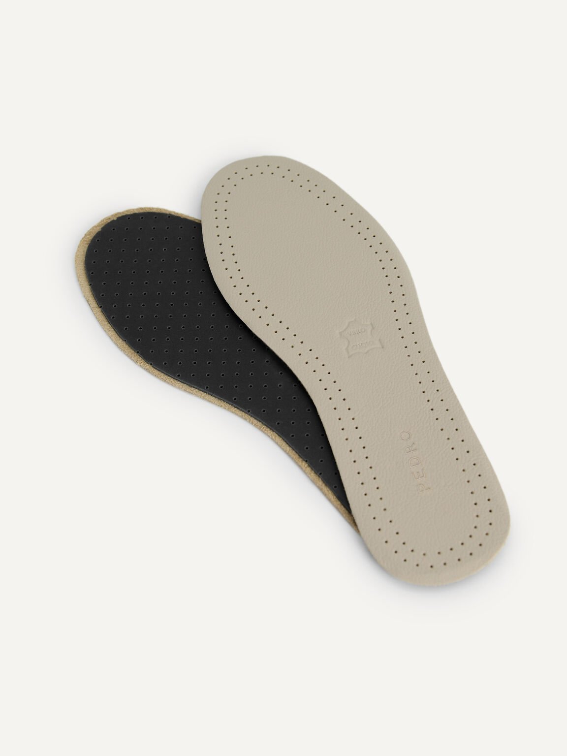 Genuine Leather Insole (L), Beige, hi-res