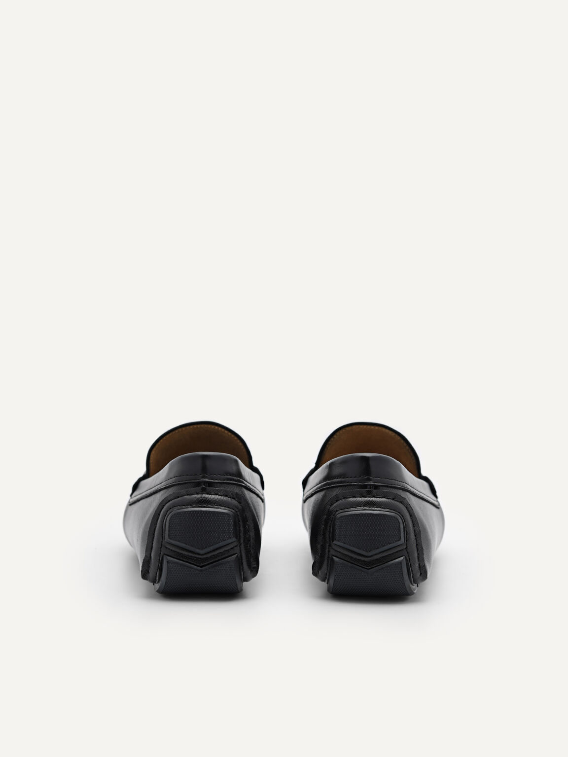 Antonio皮革莫卡辛鞋, 黑色