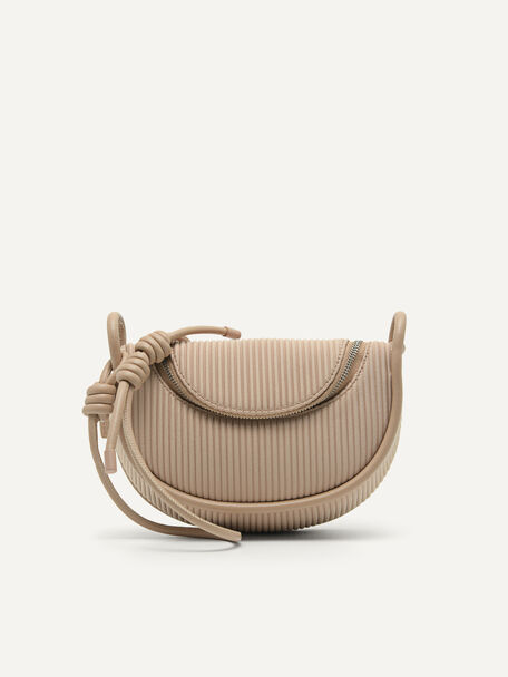 rePEDRO Pleated Shoulder Bag, Nude