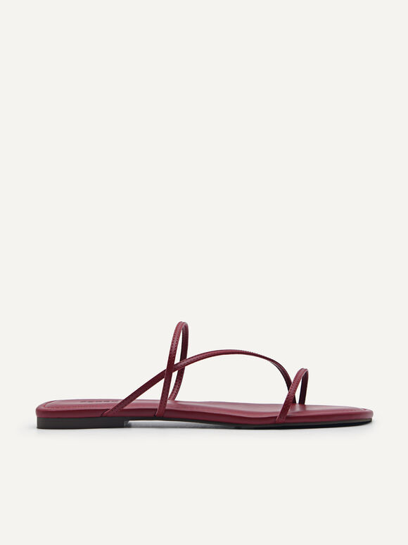 Strappy Sandals, Red