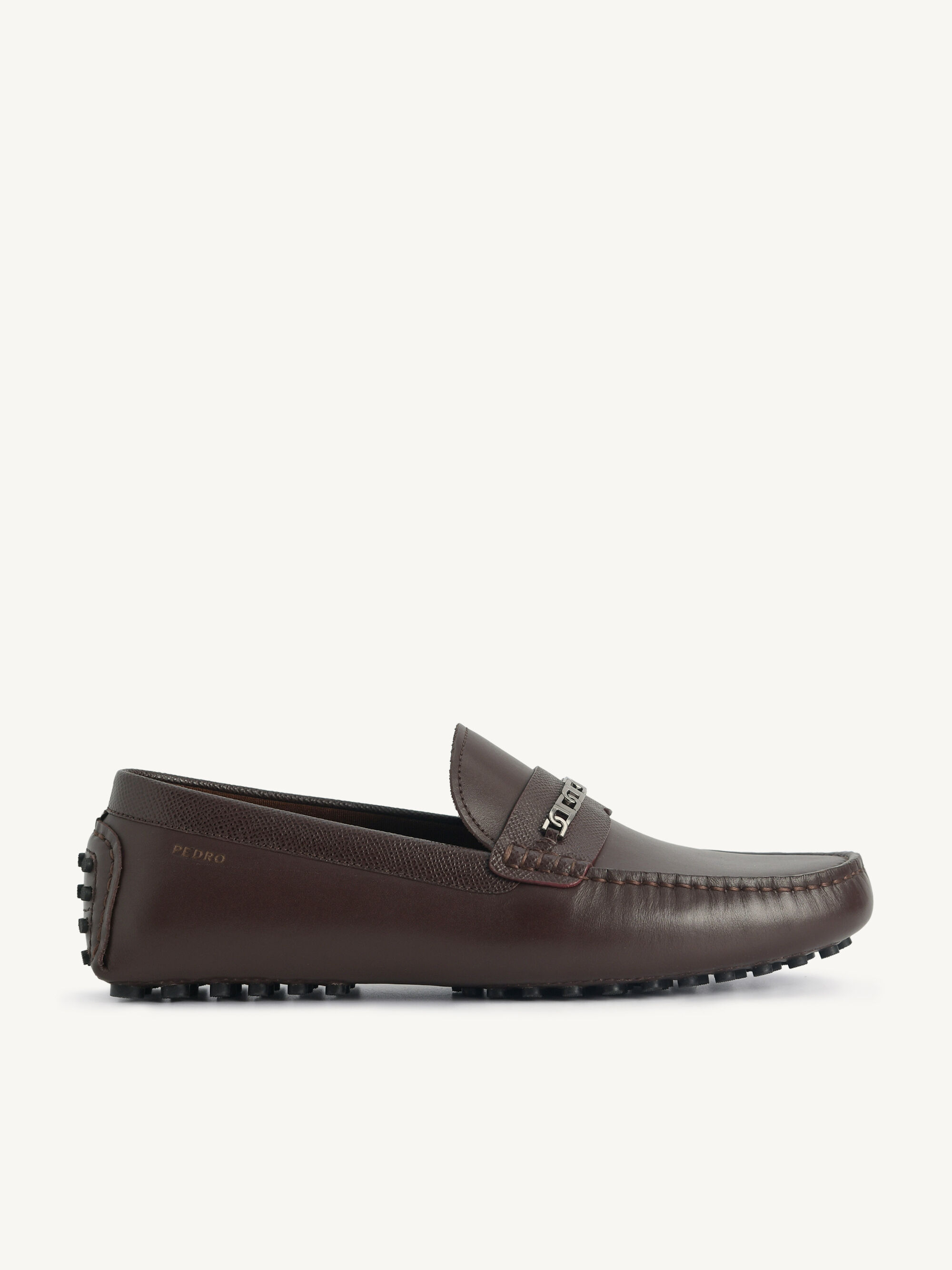 Icon leather Moccasins - Dark Brown